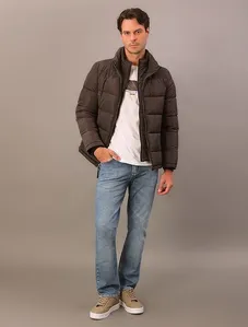 Jaqueta Calvin Klein Jeans Matelassê - Chumbo Jaqueta Calvin Klein Jeans Matelassê Chumbo m