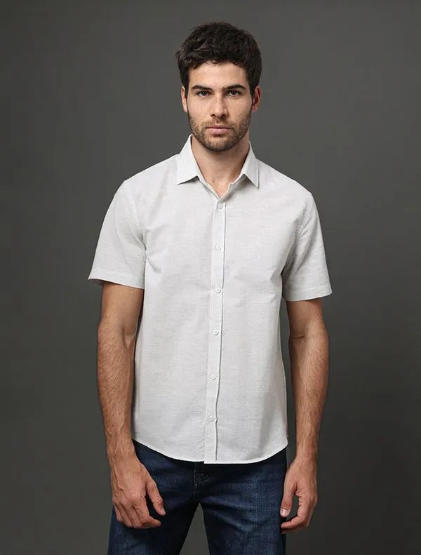 Camisa Masculina Premium Calvin Klein - Cinza Claro Camisa Masculina Premium Calvin Klein Cinza Claro 4