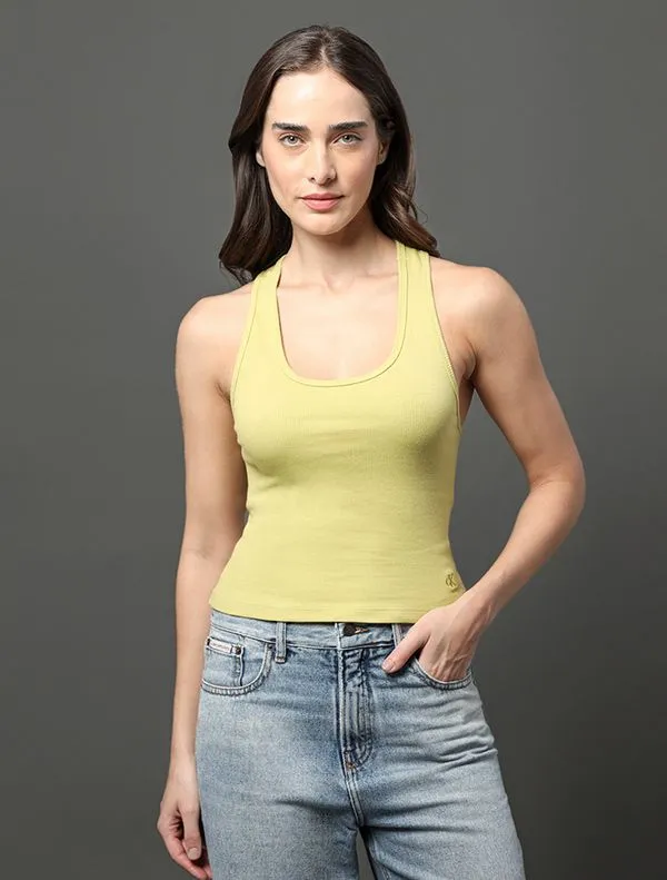 Regata Feminina Nadador Ribana Calvin Klein Jeans - Verde Pistache Regata Feminina Nadador Ribana Calvin Klein Jeans Verde Pistache g