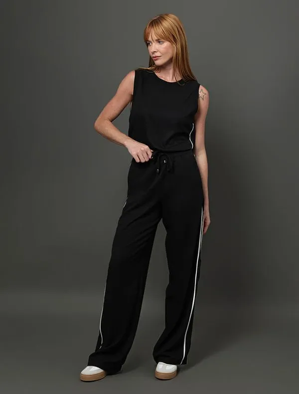 Calça Feminina Friso Contrastante Calvin Klein Jeans - Preto Calça Feminina Friso Contrastante Calvin Klein Jeans Preto 44