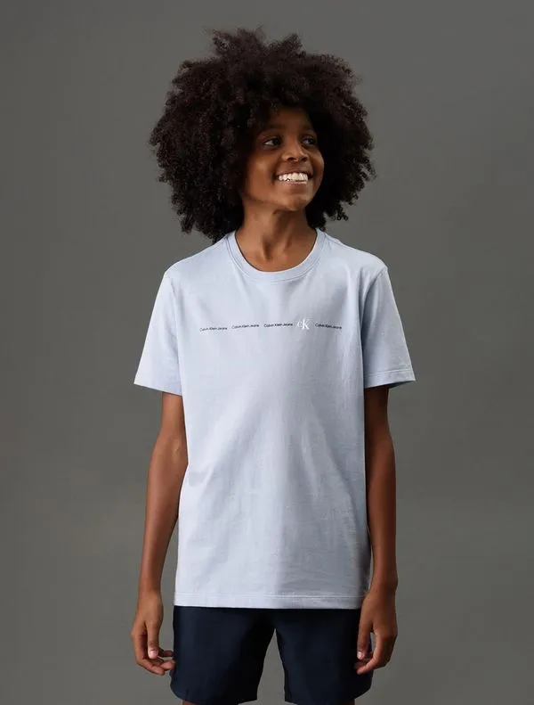 Camiseta Menina Logo Calvin Klein Jeans - Lavanda Camiseta Menina Logo Calvin Klein Jeans Lavanda 2