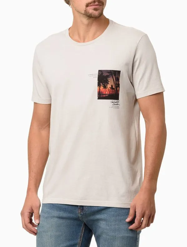 Camiseta Masculina Unlimited Adventure - Areia Camiseta Masculina Unlimited Adventure Areia Pp