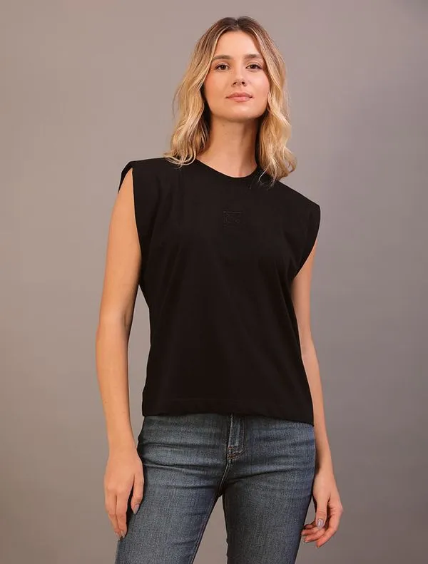 Camiseta Feminina Malha Leve Calvin Klein - Preto Camiseta Feminina Malha Leve Calvin Klein Preto Pp