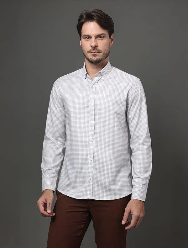 Camisa Ml Masc Regular Bd Pima - Branco Camisa Ml Masc Regular Bd Pima Branco 3
