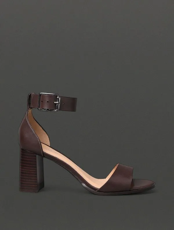 Sandália Feminina Salto Bloco Calvin Klein - Cafe Sandália Feminina Salto Bloco Calvin Klein Cafe 35
