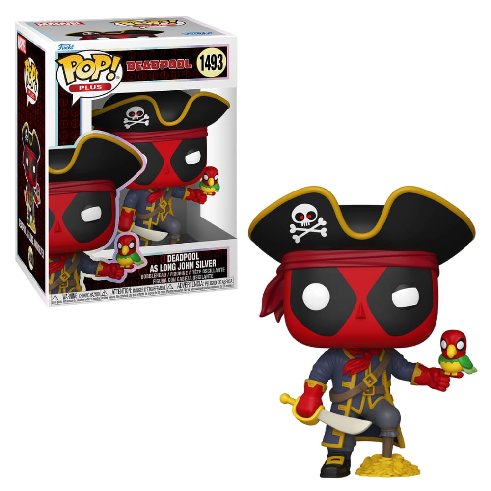 Boneco Funko Pop! Plus Marvel Deadpool Literaruta Clássica - Long John Silver