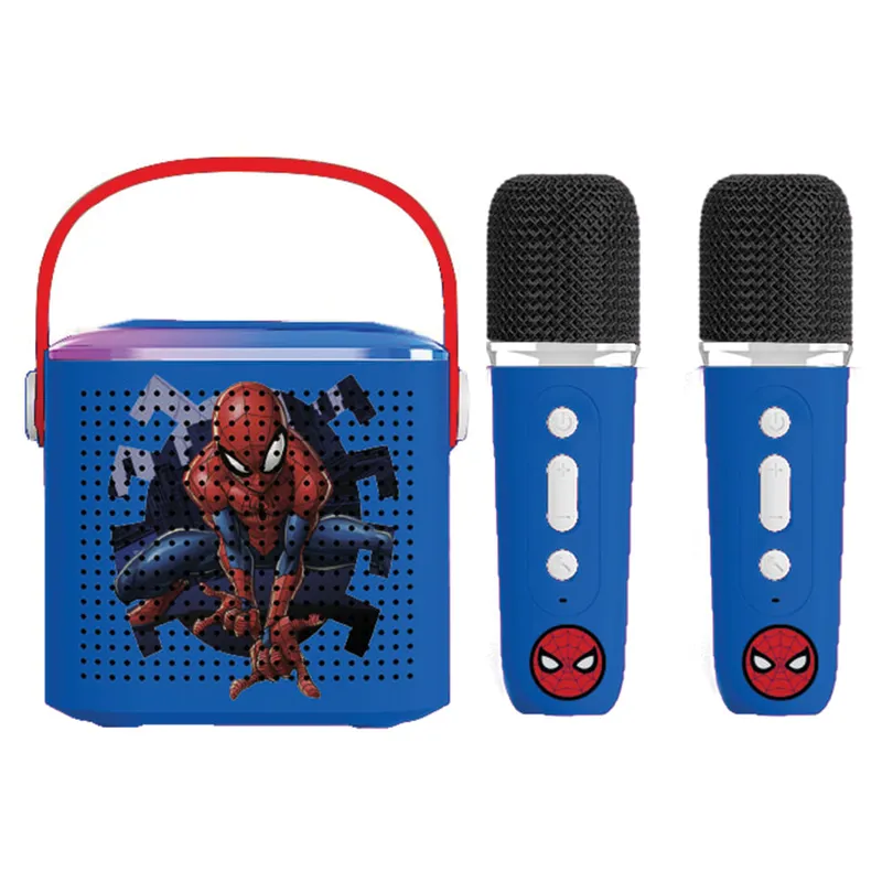 Caixa de Som Bluetooth Karaokê Infantil Homem-Aranha