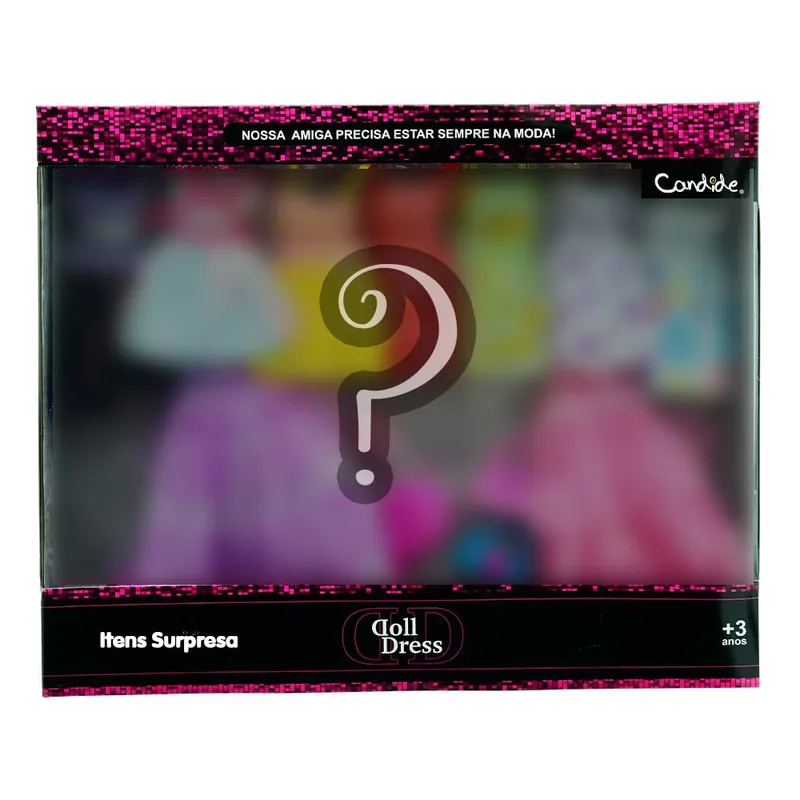 Kit com 9 Vestidos e acessórios para Bonecas Doll Dress
