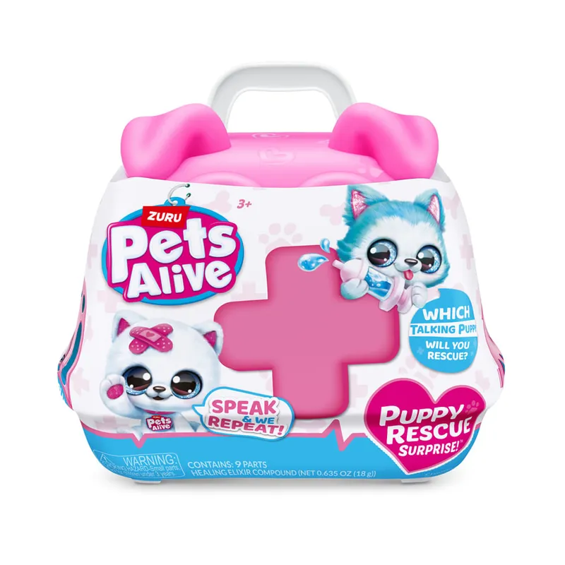 Resgate de Filhotes Surpresa - Pelúcia Pets Alive Puppy Rescue