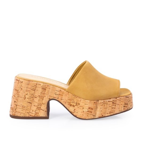 Mule Meia Pata Couro Nobuck Bege Savana 34
