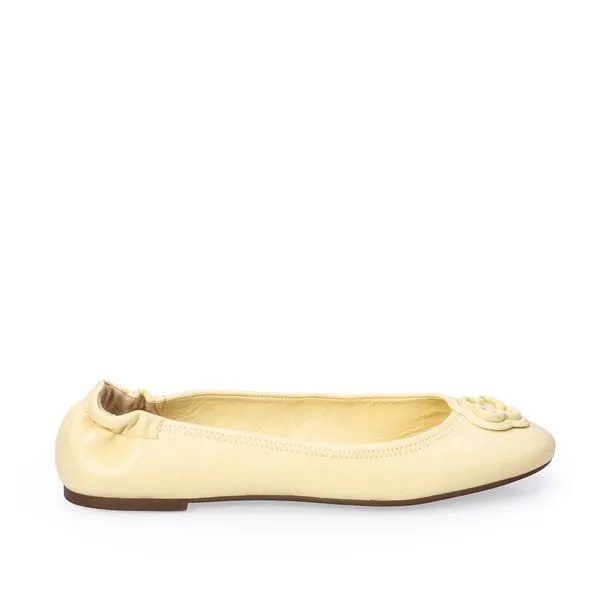 Sapatilha Ballerina Couro Creme Brulle Catherine 37