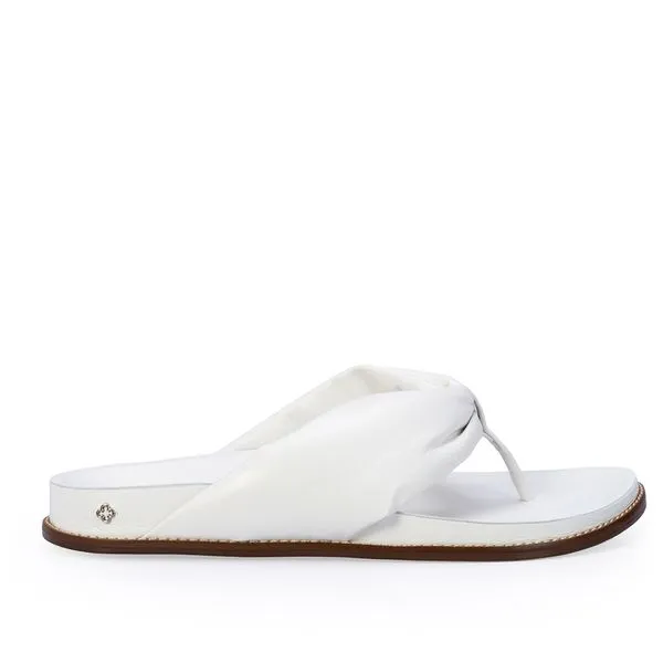 Papete Branco De Couro Puffy 38