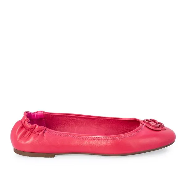 Sapatilha Ballerina Couro Rosa Magnólia Catherine 38