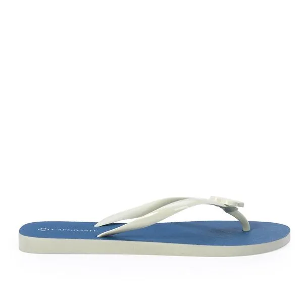 Chinelo de Dedo Azul Denim Tiras Duna 37.38