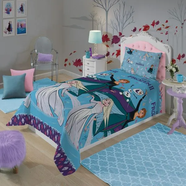 Jogo Infantil 2 Peças Microfibra Frozen Lepper Estampada