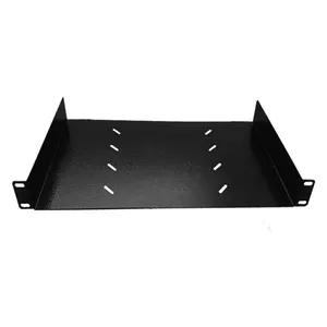 Bandeja Fixa Ventilada para Rack 19 1U X 600 mm em Aço com Trilho Telescópio MAX Eletron