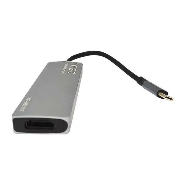 Adaptador Hub USB-C Multifuncional Tipo-C x HDMI, USB 3.0 Cartão SD Kp-Ad117