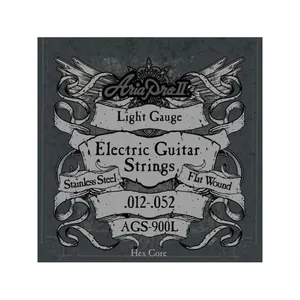 Encordoamento Para Guitarra Flat Wound .012 Ags900l Aria Pro