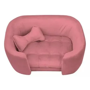 Cama Pet Poltrona Baby Hanna Veludo - Ssx Multicoisas Cor Rosê
