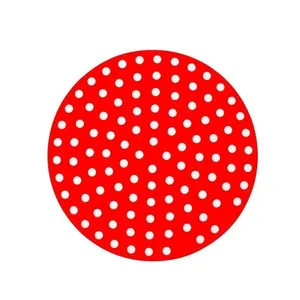 Forma Para Airfryer De Silicone Tapete Reutilizavel Antiaderente Vermelho