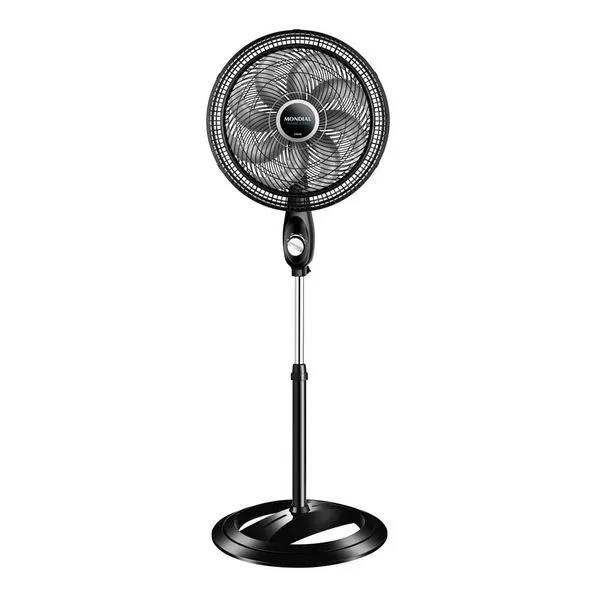 Ventilador de Coluna 40cm Mondial Maxi Power VTX-40-C com 3 Velocidades e 8 Pás Preto e Prata 127V