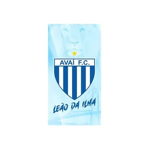 Toalhinha Social De Academia e Mão KazzaVip Felpa 50% Algodão e 50% Poliéster Estampada Oficial Licenciada Avai F.C. 30cmx50cm Azul