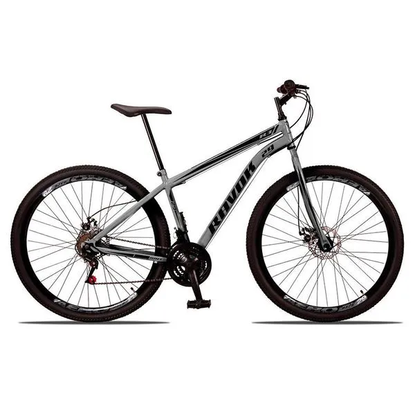 Bicicleta Aro 29 Freio A Disco Traseiro Shimano Aço 21 Velocidades Grafite