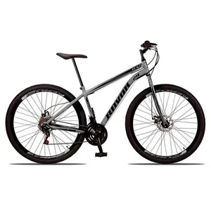 Bicicleta Aro 29 Freio A Disco Traseiro Shimano Aço 21 Velocidades Grafite