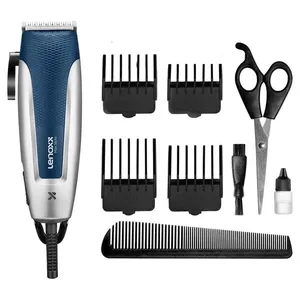 Máquina de Cortar Cabelo Lenoxx Max Style PCM775 Azul com Cinza 220V