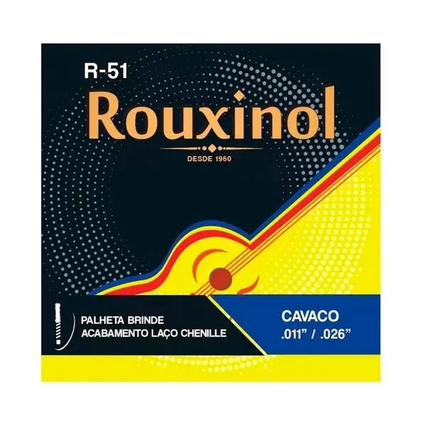 Encordoamento P/ Cavaquinho Rouxinol R51 C/ Chenille 11/26- EC0576