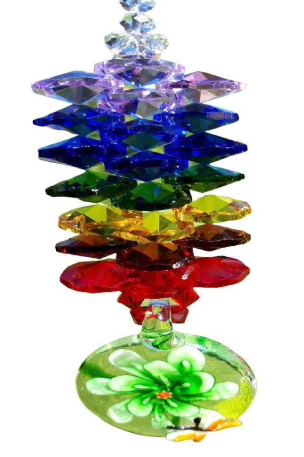"Pingente de Cristal Suncatcher - Murano ""New York"""