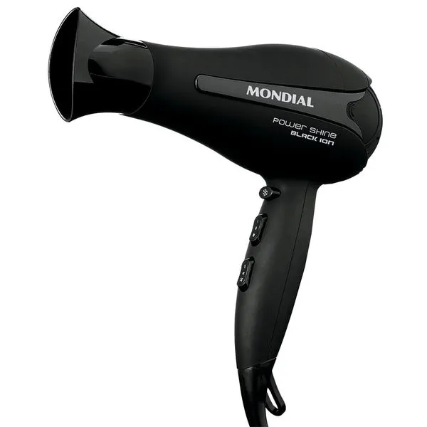 Secador de Cabelos Mondial Power Shine Black SC-13 110V