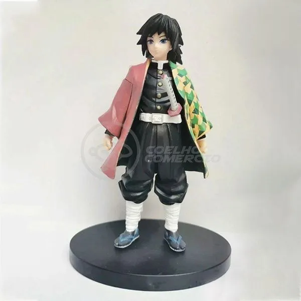 Action Figure Tomioka Giyu Pilar Da Agua Demon Slayer 14cm