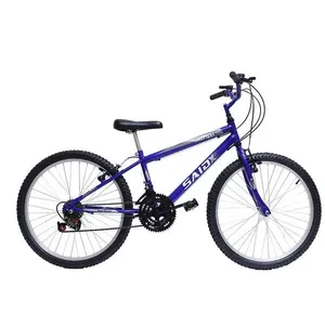 Bicicleta Aro 24 Masculina Infantil 18 Marchas Said-x Azul