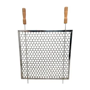 Grelha Para Churrasqueira (l) 50 X (c) 60 Inox - Fundição Petrópolis