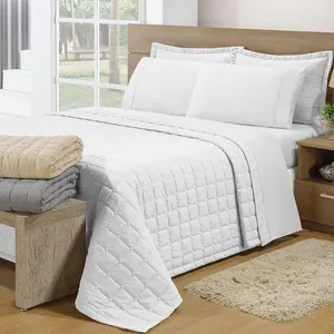 Cobre Leito King Soft 3 Peças Branco