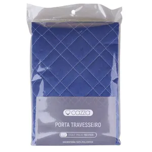 Porta Travesseiro Microfibra 50x70cm Cazza Azul
