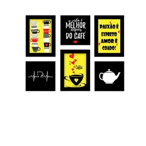 Placas mdf café 6 un