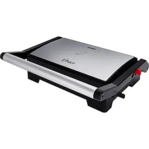 Mini Grill Elétrico Oster OGRL230 2 em 1 com abertura 180° - Inox Inox / 110