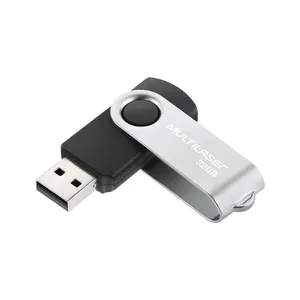 Pen Drive Multilaser Twist USB 2.0 32GB Preto PD589 UNICA