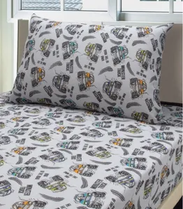 Jogo De Cama Solteiro Kids Doce Vida Cinza UN / Cinza