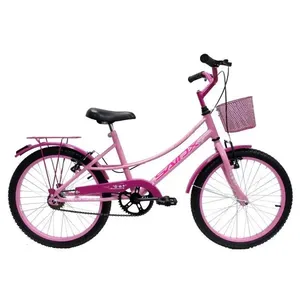 Bicicleta Aro 20 Bike Infantil Feminina Retrô Saidx Belinha Rosa C-aces Pink