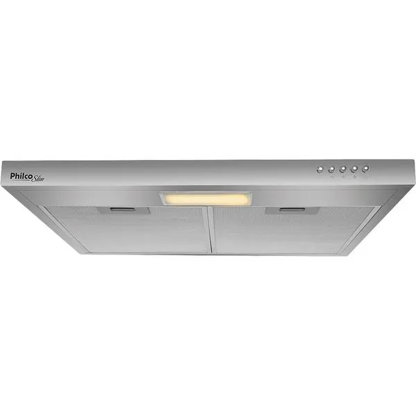 Depurador Philco 60cm Dupla Filtragem Slim PDR60I Prata 127V