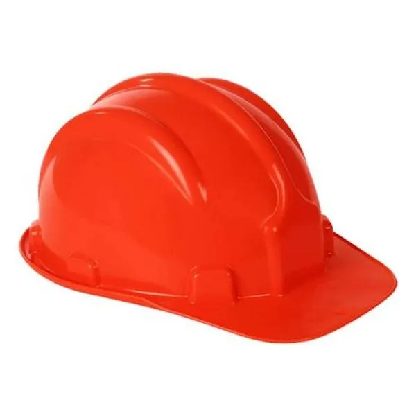 Capacete Vermelho Com Carneira E Aba Frontal - Polietileno - C.a 12.617