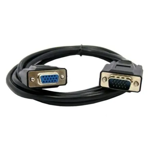 Cabo Monitor VGA NWT HD15M X HD15F 1.8M Preto com Filtro