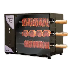 Churrasqueira Elétrica Rotativa Arke Cattiva Smart 3 Espetos 03 Preto / 220V