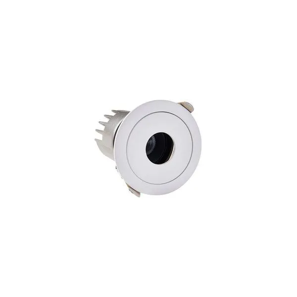 Spot De Embutir Nordecor Zaon Redondo Led Alto Irc 97 7w Bivolt Branco 2700k Luz Amarela 6512