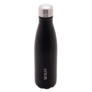 Garrafa Térmica Wolff Ice em Aço Inox com Parede Dupla Preta - 500ml