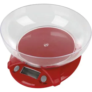 Balança de Cozinha 7Kg Digital Cazza Vermelha