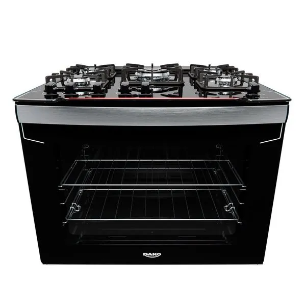 Fogão de Embutir 5 Bocas com Mesa de Vidro Diplomata Bivolt Dako Preto / Bivolt